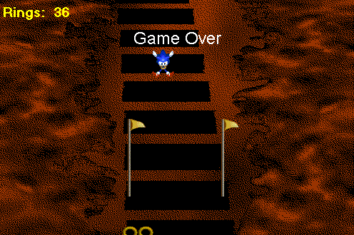 Game Over screen